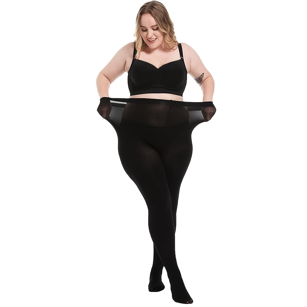 Collant 80 deniers grande taille en noir ou en ton chair