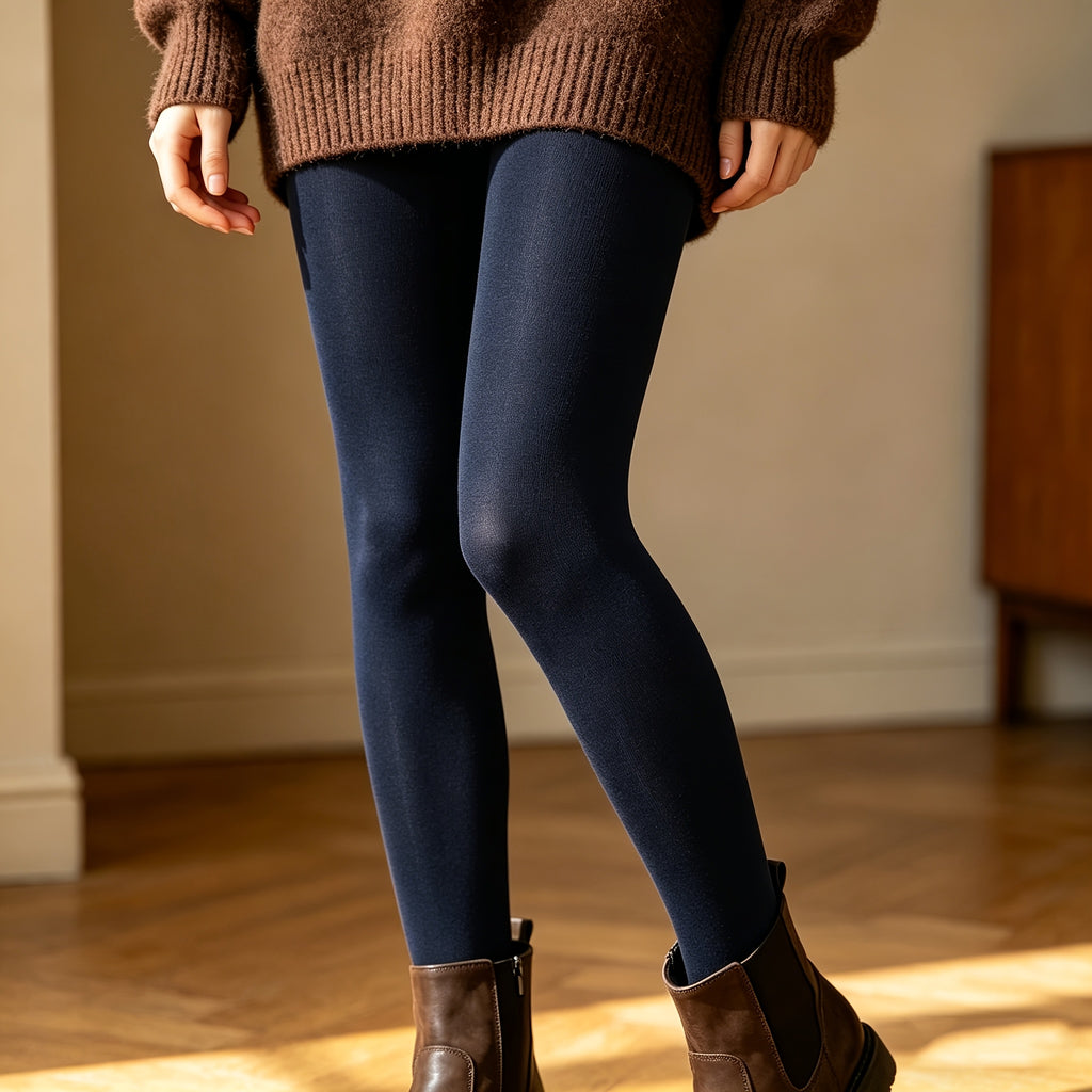 Collant grande taille café ou bleu marine, en 3XL et 4XL
