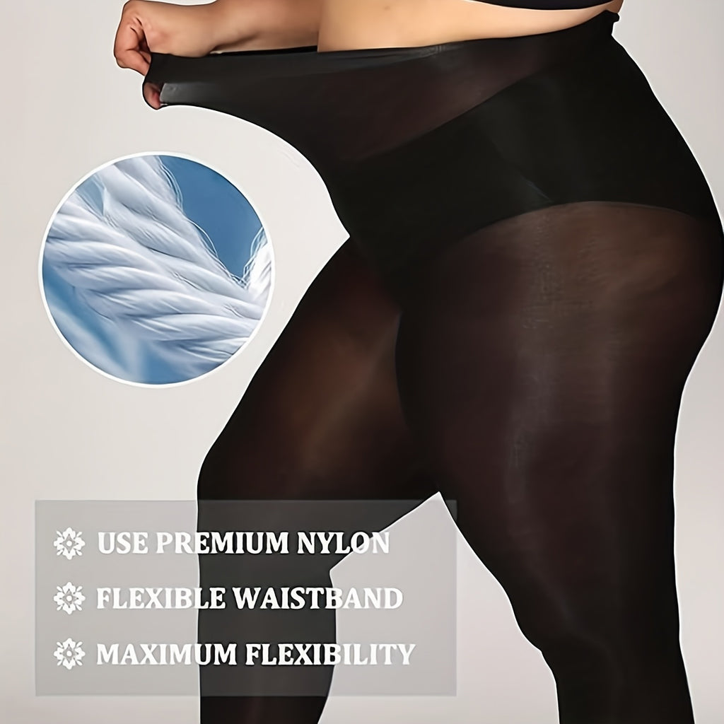 Collant grande taille en nylon, sept couleurs vives au choix