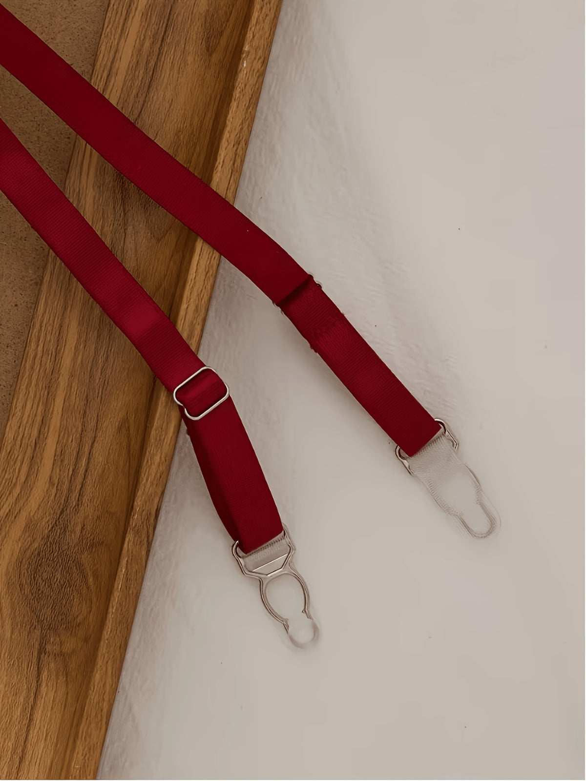 Porte-jarretelles et string, ensemble rouge grande taille