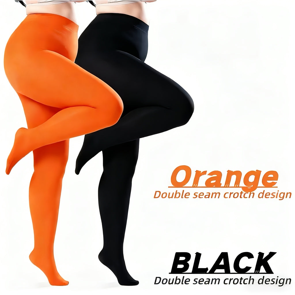 Lot de 2 collants grande taille en cinq duos de couleurs